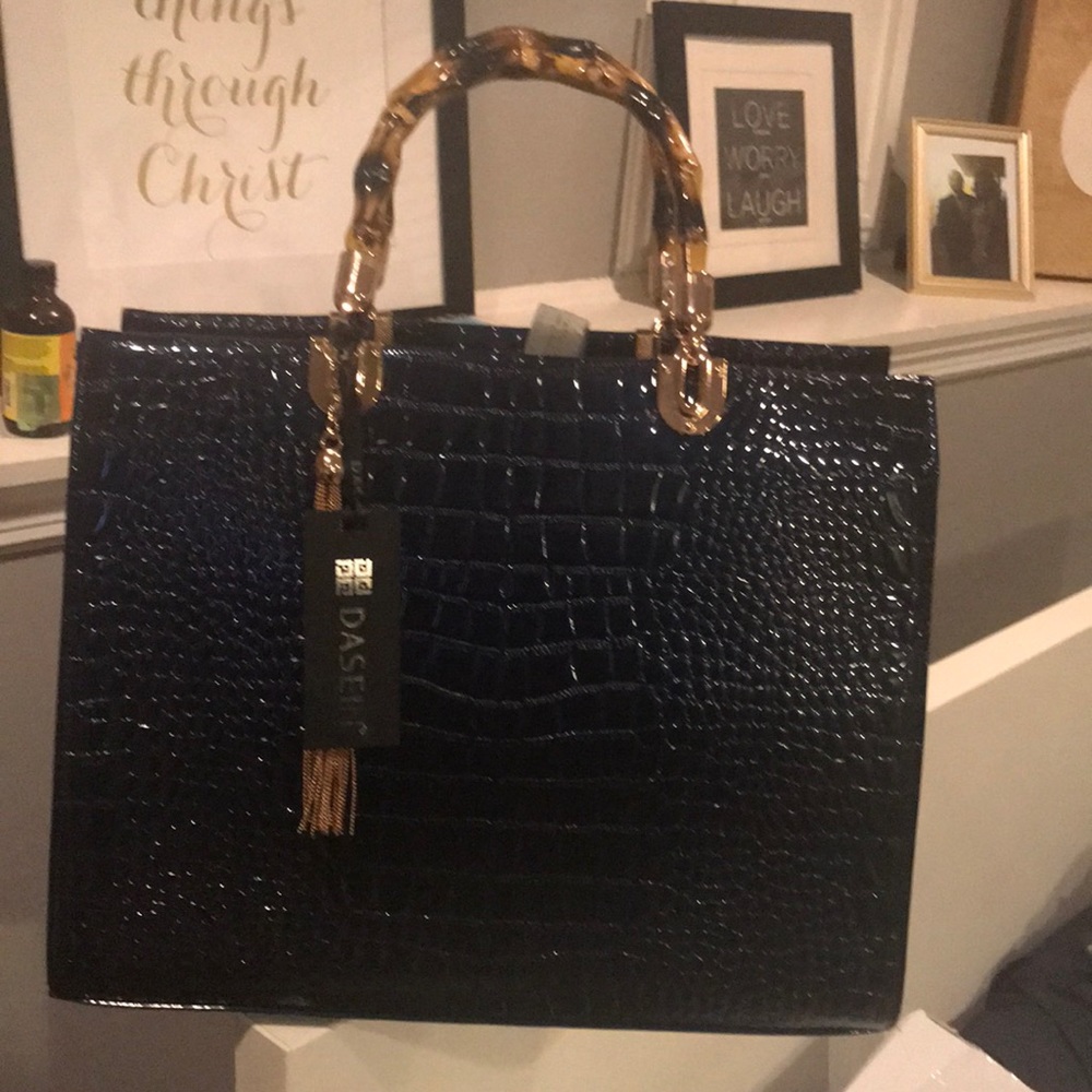 Navy Blue Tote Bag